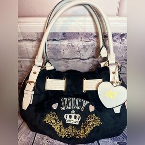 Juicy Couture Retro Chic Y2K Velour Bag Tote NWT